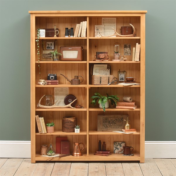 Oakley Pine Grand Bookcase The Cotswold Company