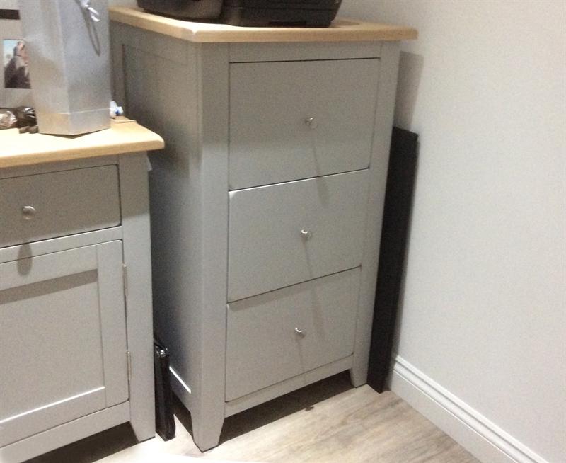 Chester Dove Grey 3 Drawer Filing The Cotswold Company