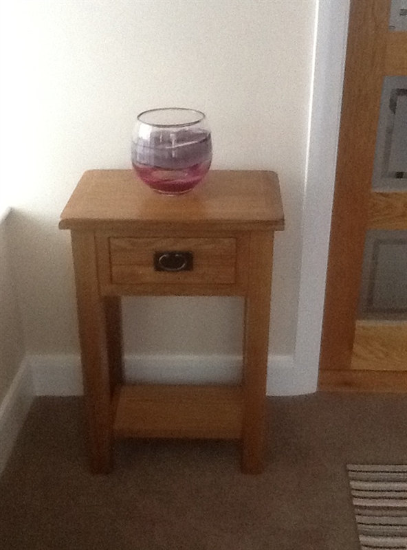 Lyon Petite Oak Telephone Table The Cotswold Company