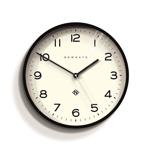 Newgate Echo Number Three Black Wall Clock 37cm