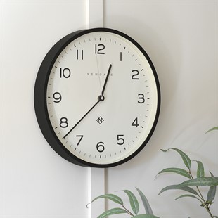 Newgate Echo Number Three Black Wall Clock 37cm