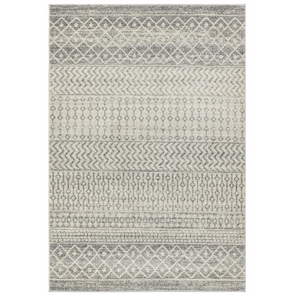 Tiltup Aztec Grey Rug 160x230 - The Cotswold Company