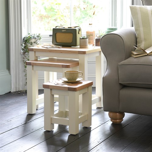Sussex Cotswold Cream Nest of Tables