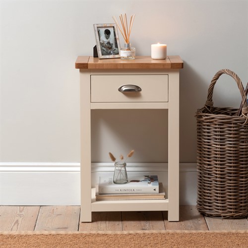Sussex Cotswold Cream 1 Drawer Bedside Table