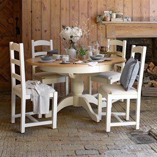 Dining Table Sets With 4 Chairs Stunning Oak Pine Painted Ranges The Cotswold Company Dining Table Sets With 4 Chairs, Cream Painted Round Dining Table And Chairs