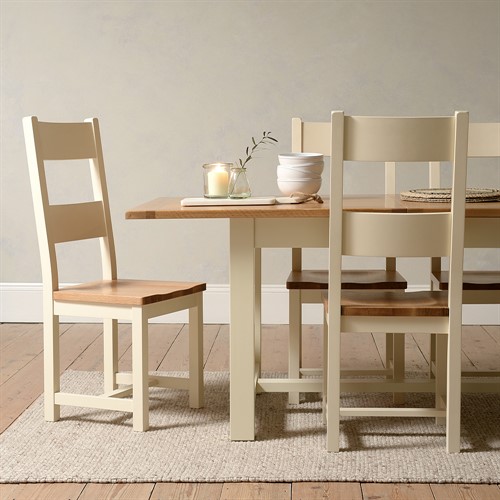 Sussex Cotswold Cream 6-10 Seater Extending Dining Table