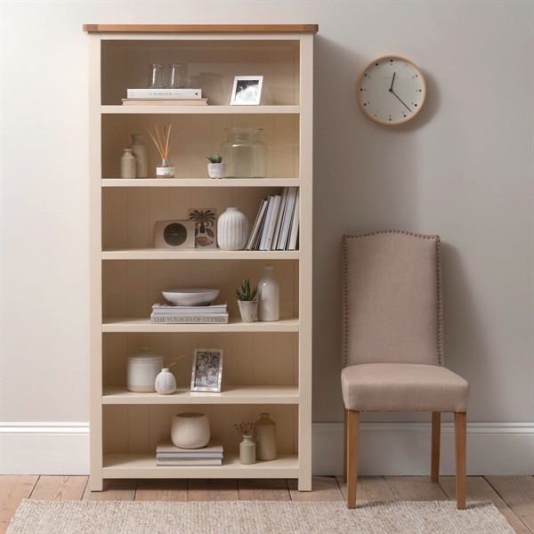 Sussex Cotswold Cream Large Bookcase - The Cotswold Company