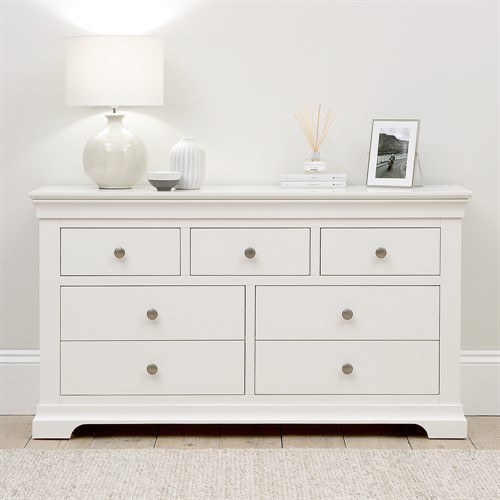Chantilly Warm White 3 over 4 Drawer Chest