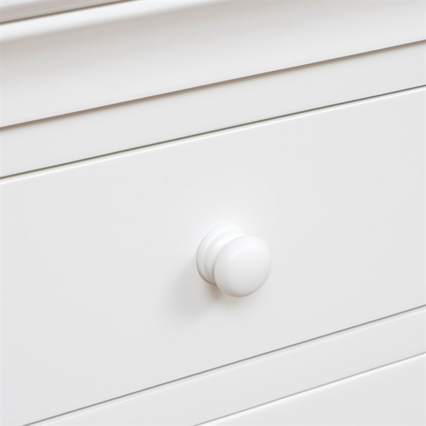 Chantilly Warm White 10 Drawer Chest - The Cotswold Company