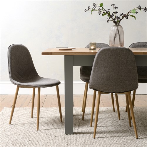 Sussex Storm Grey 4-6 Seater Extending Dining Table