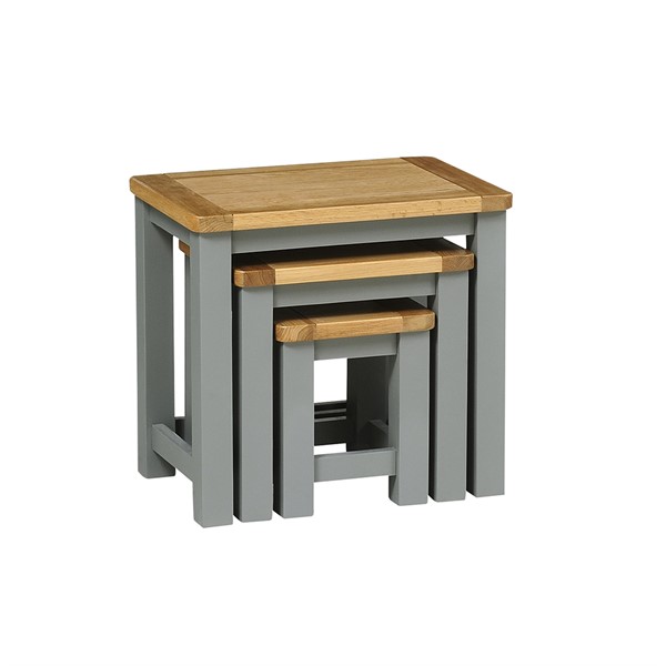 Sussex Storm Grey Nest of Tables The Cotswold Company