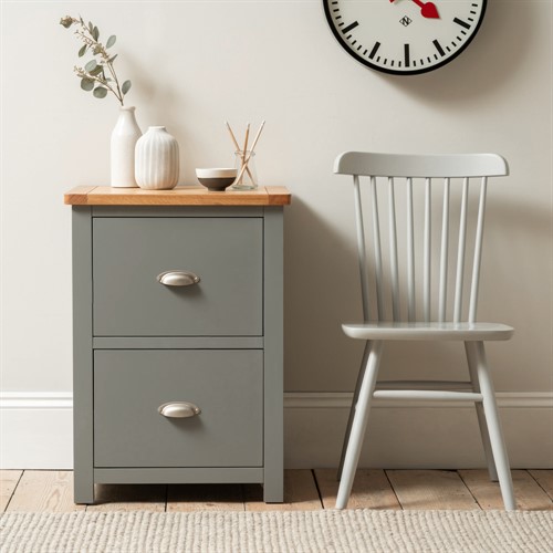 Sussex Storm Grey 2 Drawer Filing Cabinet