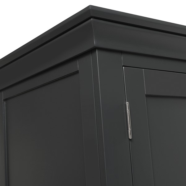 Chantilly Dusky Black Triple Wardrobe - The Cotswold Company