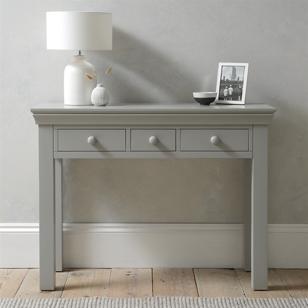 Chantilly Pebble Grey Console Desk - The Cotswold Company