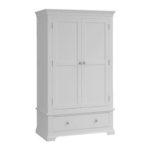 Chantilly Pebble Grey Double Wardrobe Bedroom Set - The Cotswold Company