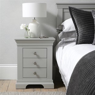 Chantilly Pebble Grey Set of 2 Bedside Tables