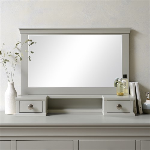 Chantilly Pebble Grey Vanity Mirror