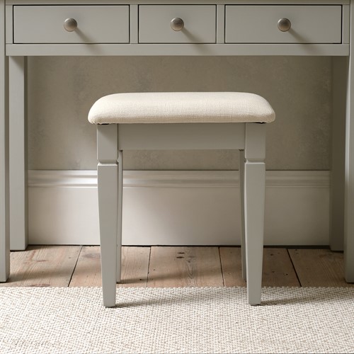 Chantilly Pebble Grey Dressing Table Stool