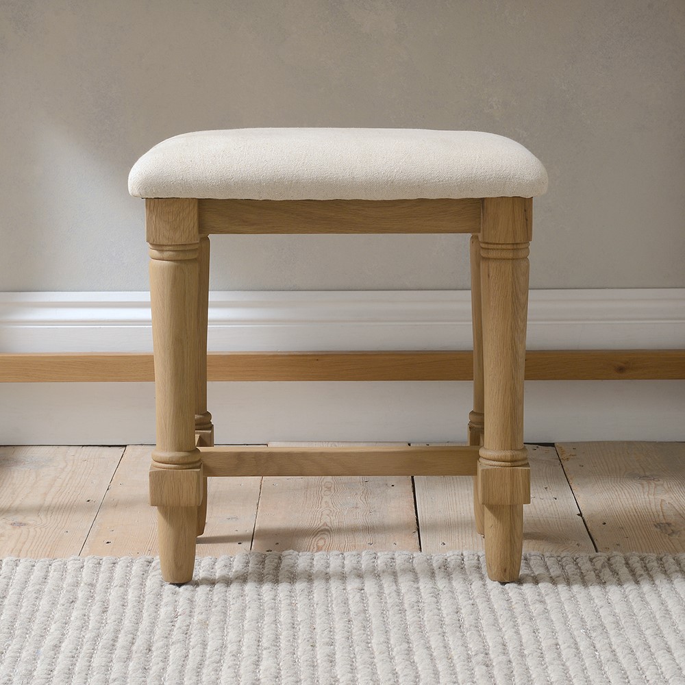 oak dressing stool