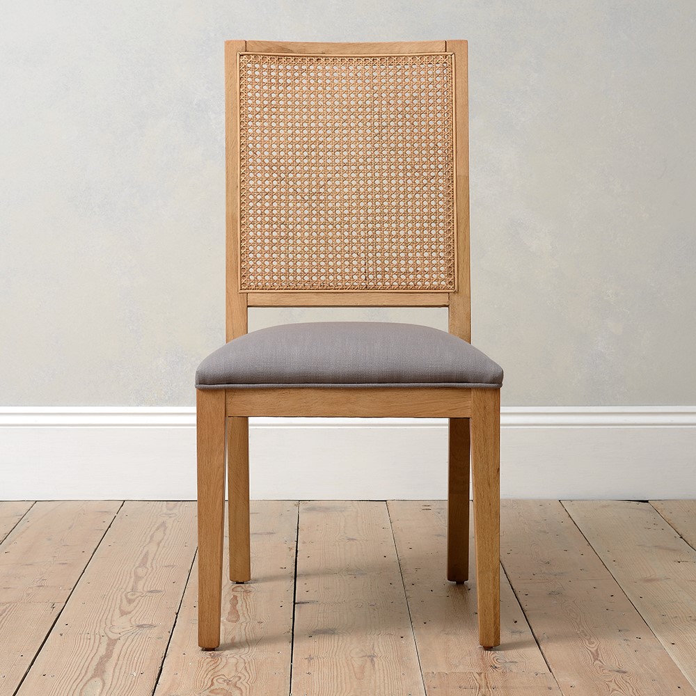 rattan oak dining chairs