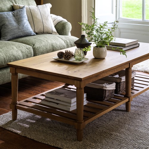 Elkstone Mellow Oak Large and Low Coffee Table