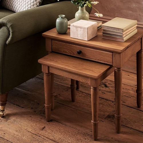 Elkstone Mellow Oak Nest of Tables