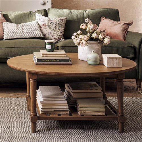 Elkstone Mellow Oak Oval Coffee Table