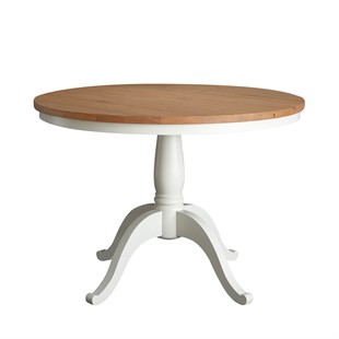 Elkstone Pale Grey Round Pedestal Dining Table