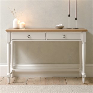 Elkstone Painted Parchment Dressing Table