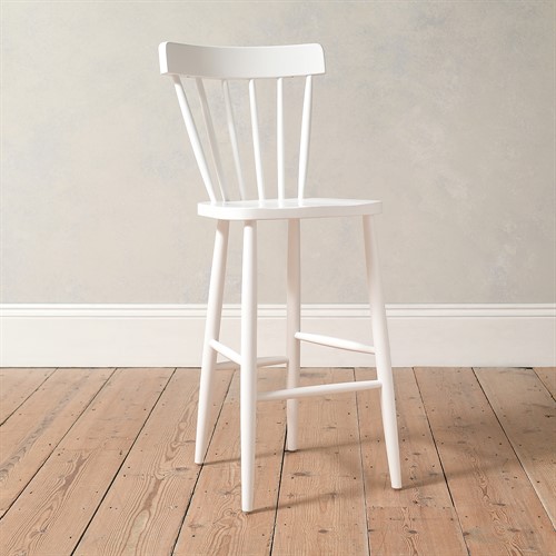 Spindleback Bar Stool - White