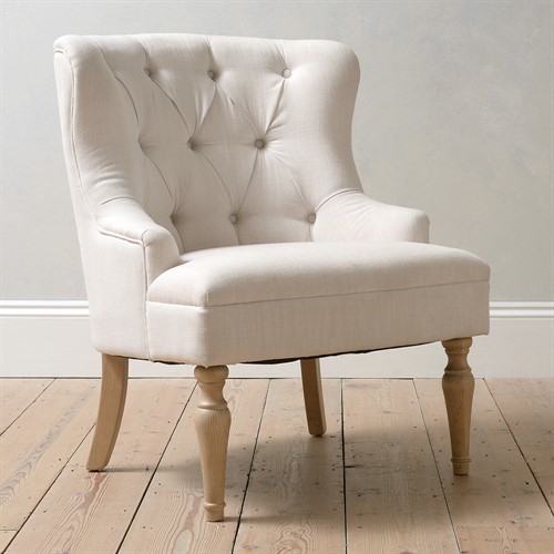Asthall Upholstered Bedroom Chair - Stone