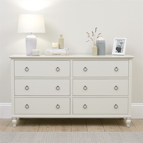 Wilmslow Pale Grey 6 Drawer Chest