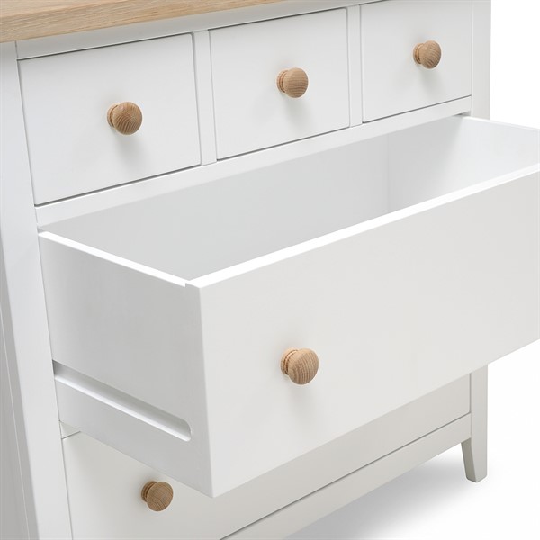 Chester Pure White & Oak 2 Piece Nursery Furniture Set