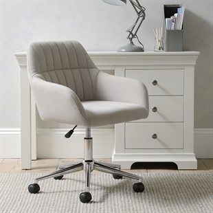 Arlebrook Office Chair  - Stone Linen