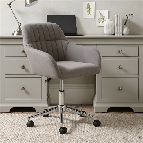 Arlebrook Office Chair  - Grey Linen