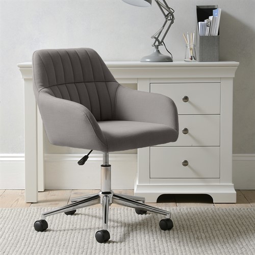 Arlebrook Office Chair  - Grey Linen
