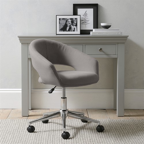 Dixton Office Chair  - Grey Linen