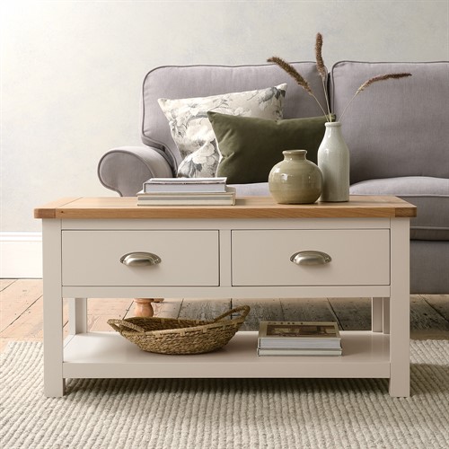 Sussex Stone Coffee Table with Drawers