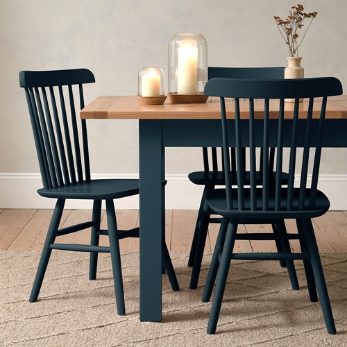 Sussex Midnight Blue 6-10 Seater Extending Dining Table