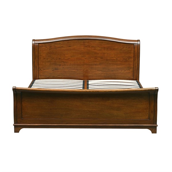 Winchcombe Dark Oak NEW 5ft Kingsize Sleigh Bed - The Cotswold Company