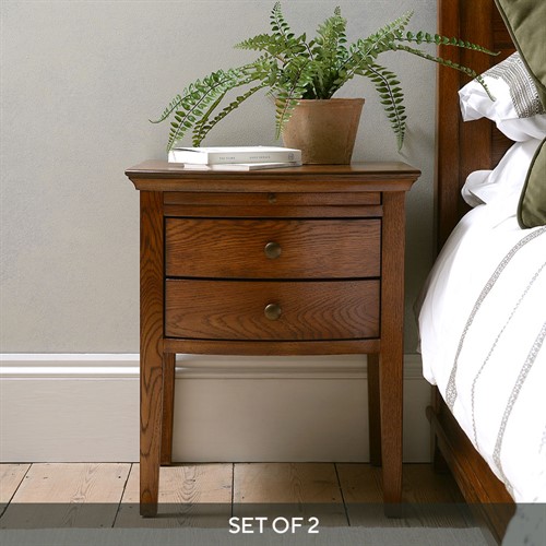 Winchcombe Dark Oak Set of 2 Nightstands