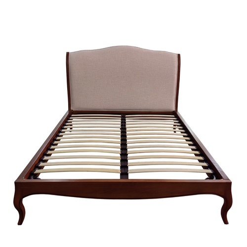 Stanton Upholstered Double Bed - Dark