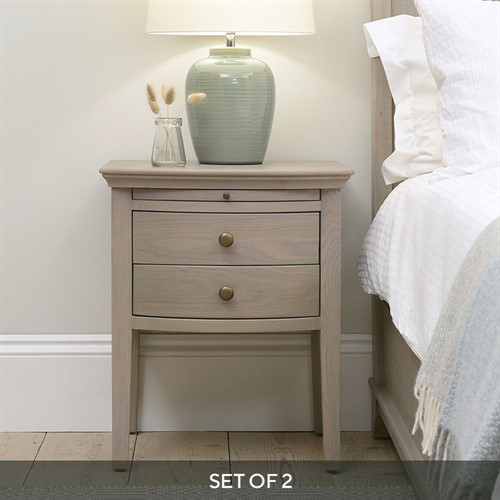 Winchcombe Smoked Oak Set of 2 Nightstands