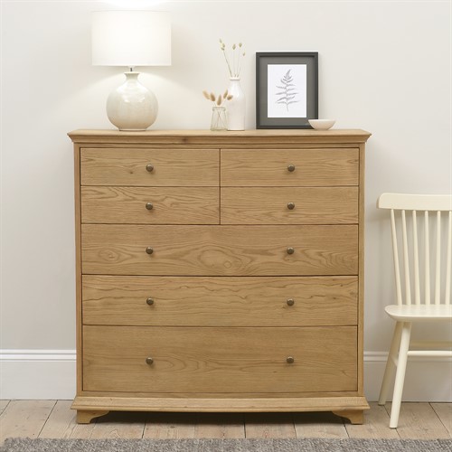 Winchcombe Oiled Oak 4 Over 3 Chest of Drawers