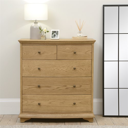 Winchcombe Oiled Oak 2+3 Chest of Drawers
