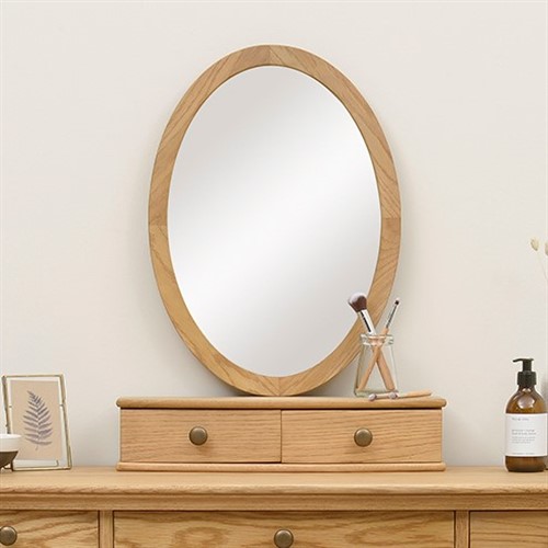Winchcombe Oiled Oak Vanity Mirror