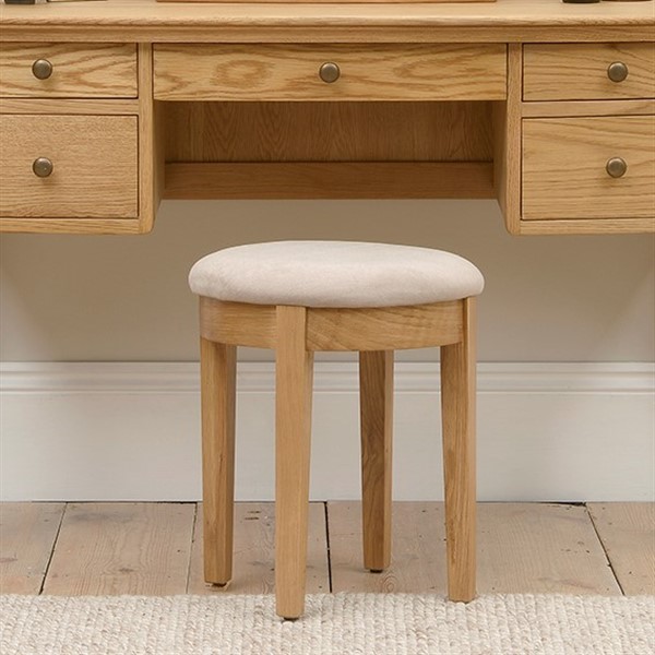 oak dressing stool