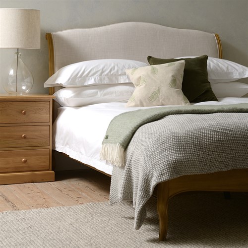 Stanton Kingsize Upholstered Bed - Natural