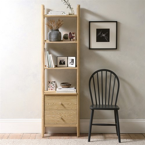 Berkeley Nordic Oak Slim Open Bookcase