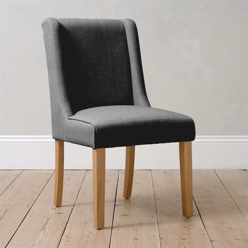 Padstow Plain Back Dining Chair - Charcoal